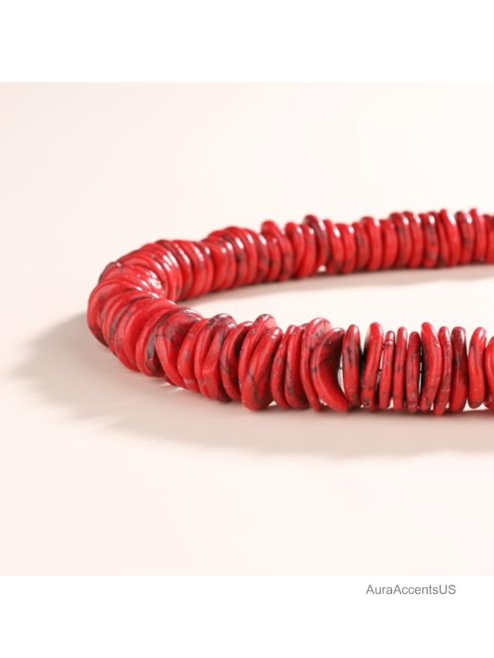Chunky Beaded Gemstone Necklace for Women Boho Beach Adjustable - Picture 3 of 5